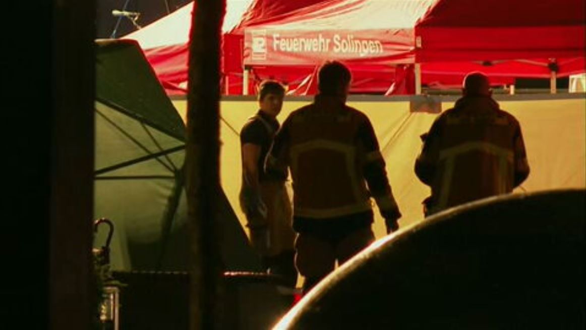 An attack at a festival in a German city kills 3 people and wounds 4