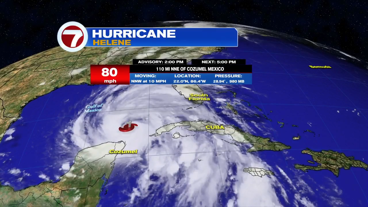 A huge Hurricane Helene is expected to hit Florida as a major storm and