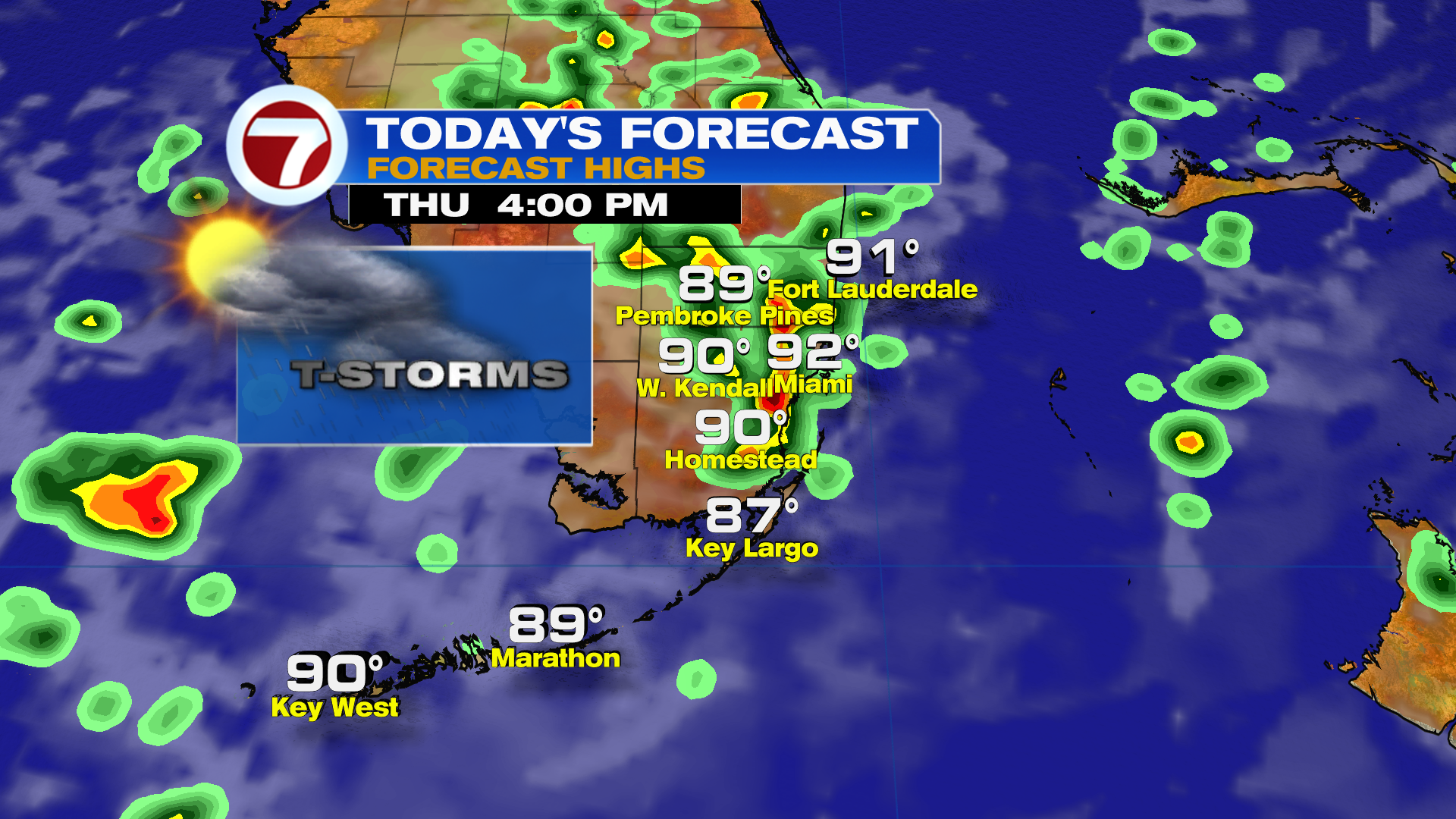 More Storms Likely this Thursday - WSVN 7News | Miami News, Weather ...
