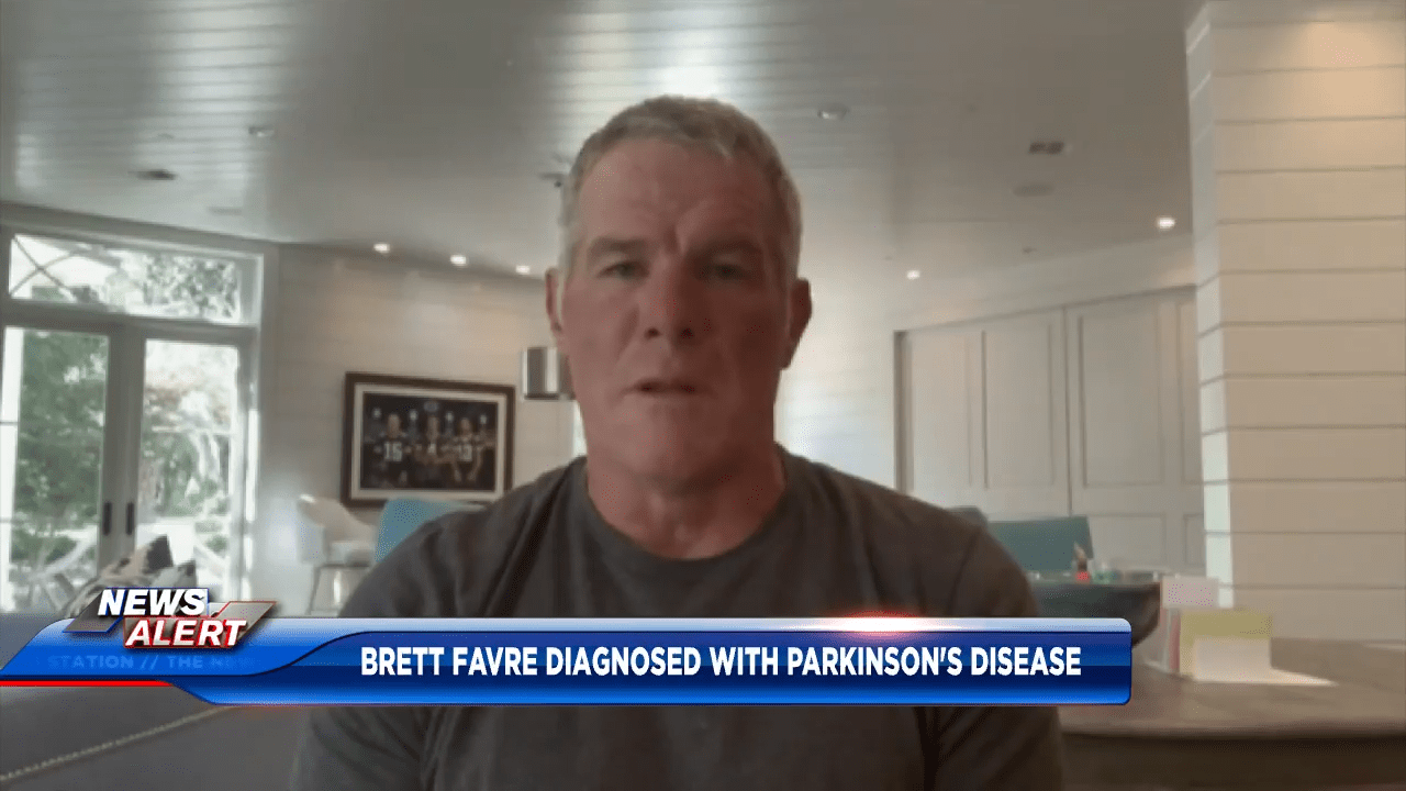 Football Hall of Famer Brett Favre says he has been diagnosed with
