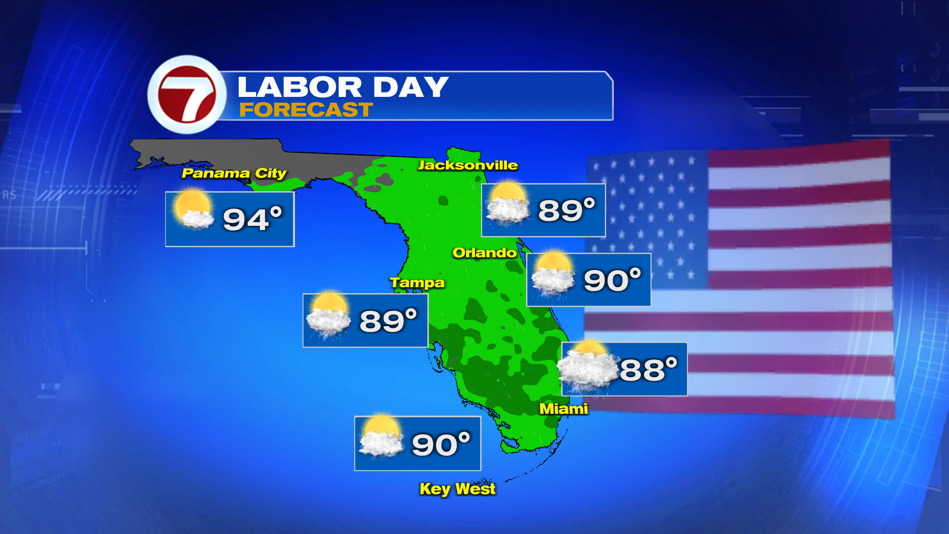 Labor Day Weekend Forecast - WSVN 7News | Miami News, Weather, Sports ...