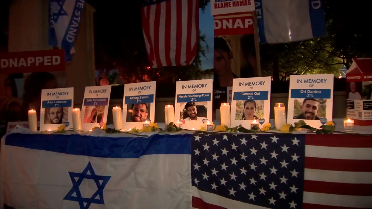 Candlelight vigil held for 6 Gaza hostages killed by Hamas at Hollywood  Beach