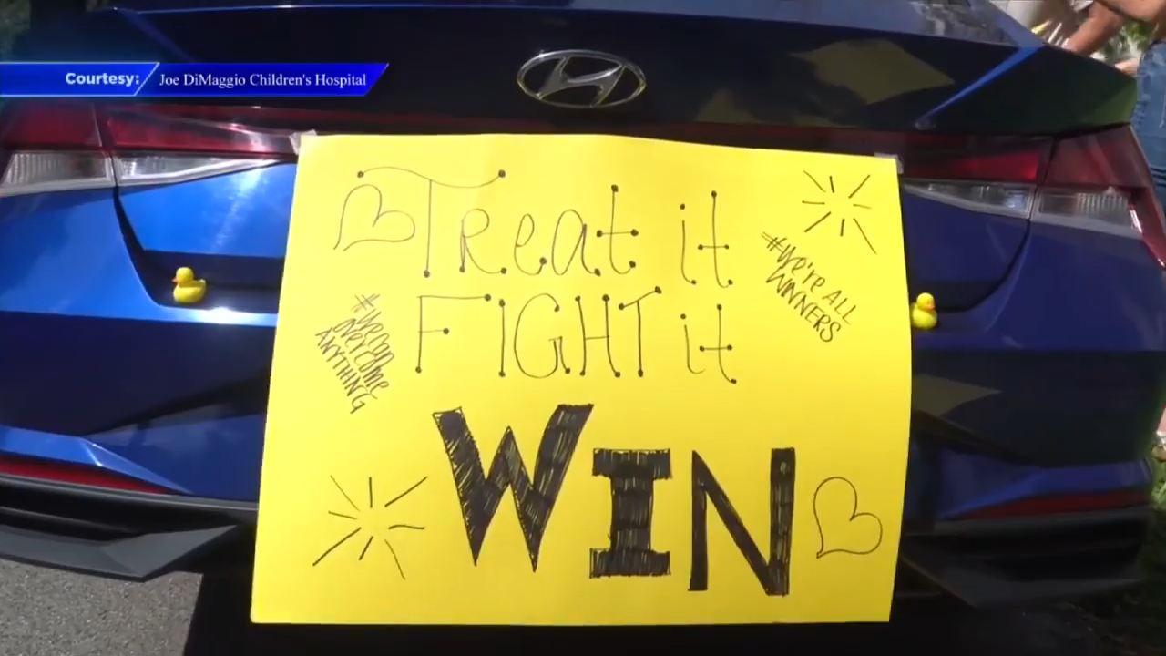 Joe DiMaggio Children’s Hospital hosts Gold Ribbon Parade featuring