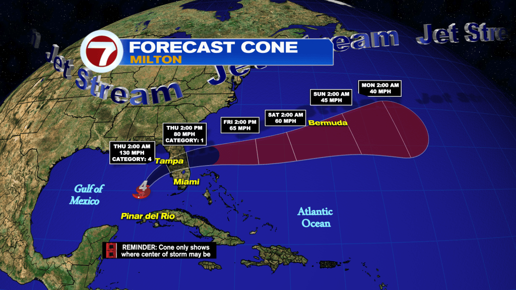 Powerful Hurricane Milton to make landfall tonight in Florida - WSVN ...
