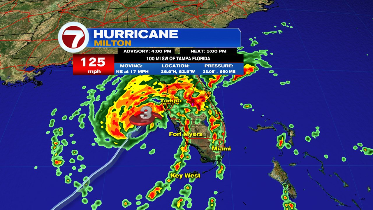 Rain, tornadoes and tropical stormforce winds lash Florida as