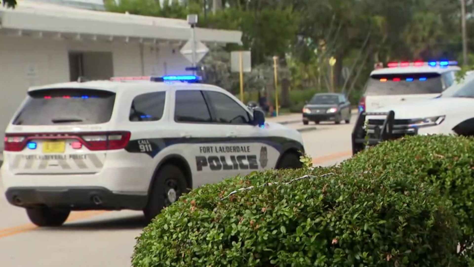 Man rushed to hospital after being stabbed by security guard at