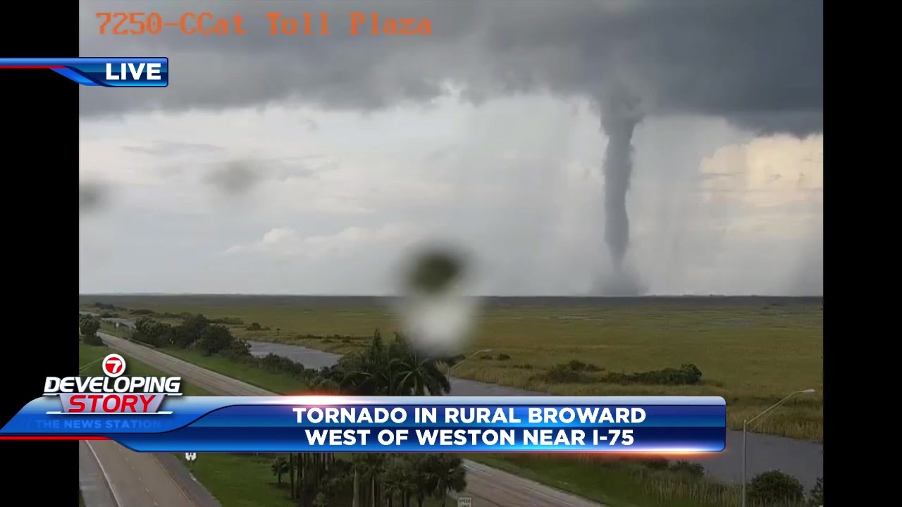 Tornado warning issued for western Broward County – WSVN 7News | Miami News, Weather, Sports | Fort Lauderdale
