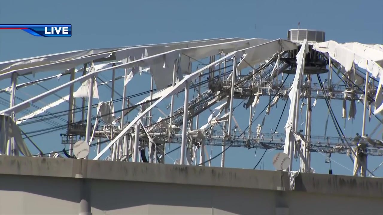 City to spend $22.5M to fix hurricane-damaged Tropicana Field roof