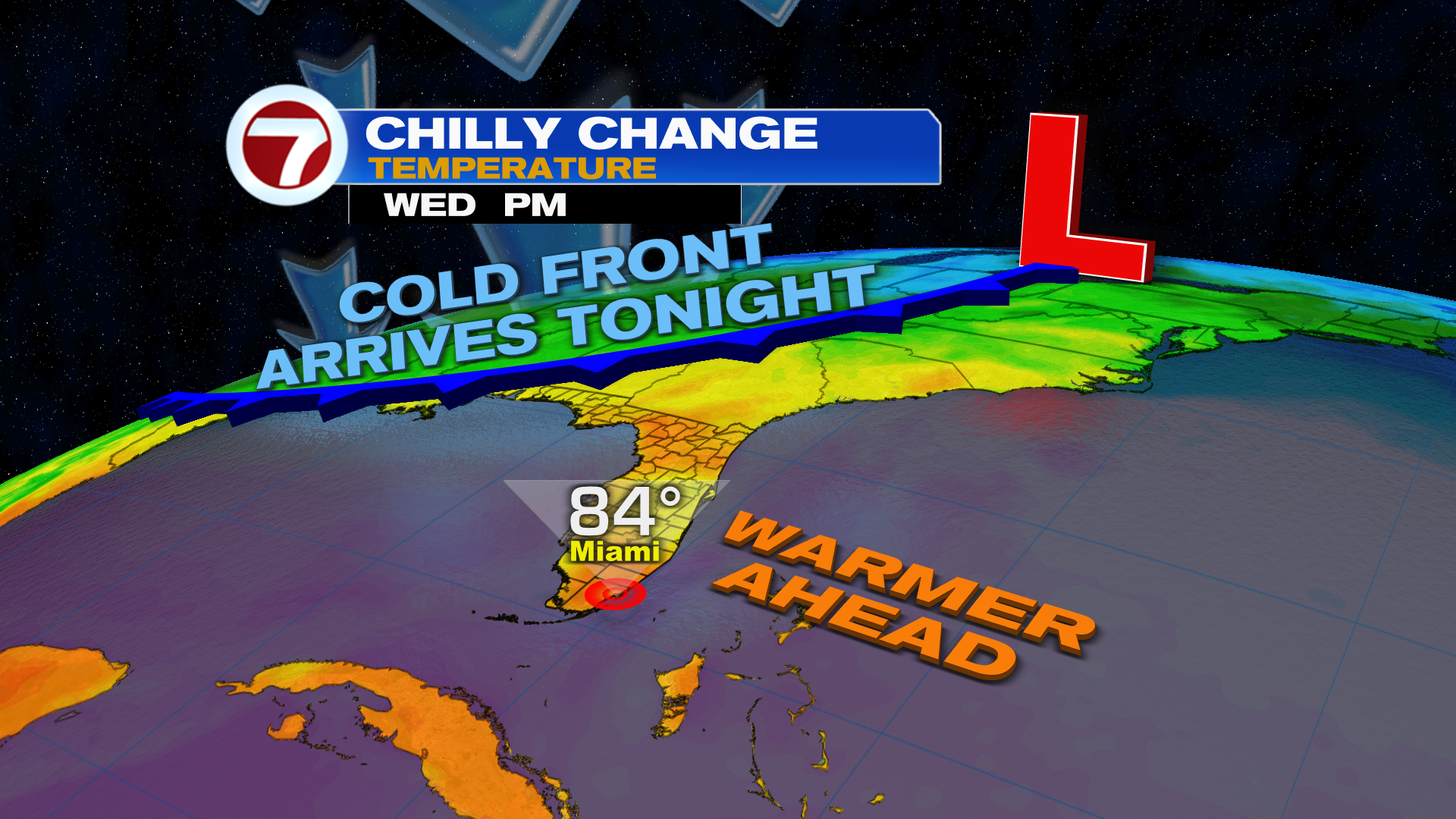 Cold Front Reaches South Florida Tonight - WSVN 7News | Miami News ...