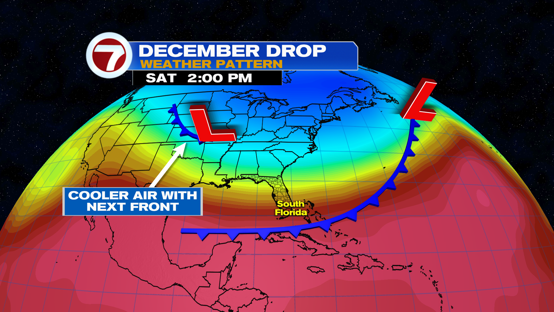 One of Two Fronts Has Arrived in South Florida - WSVN 7News | Miami ...