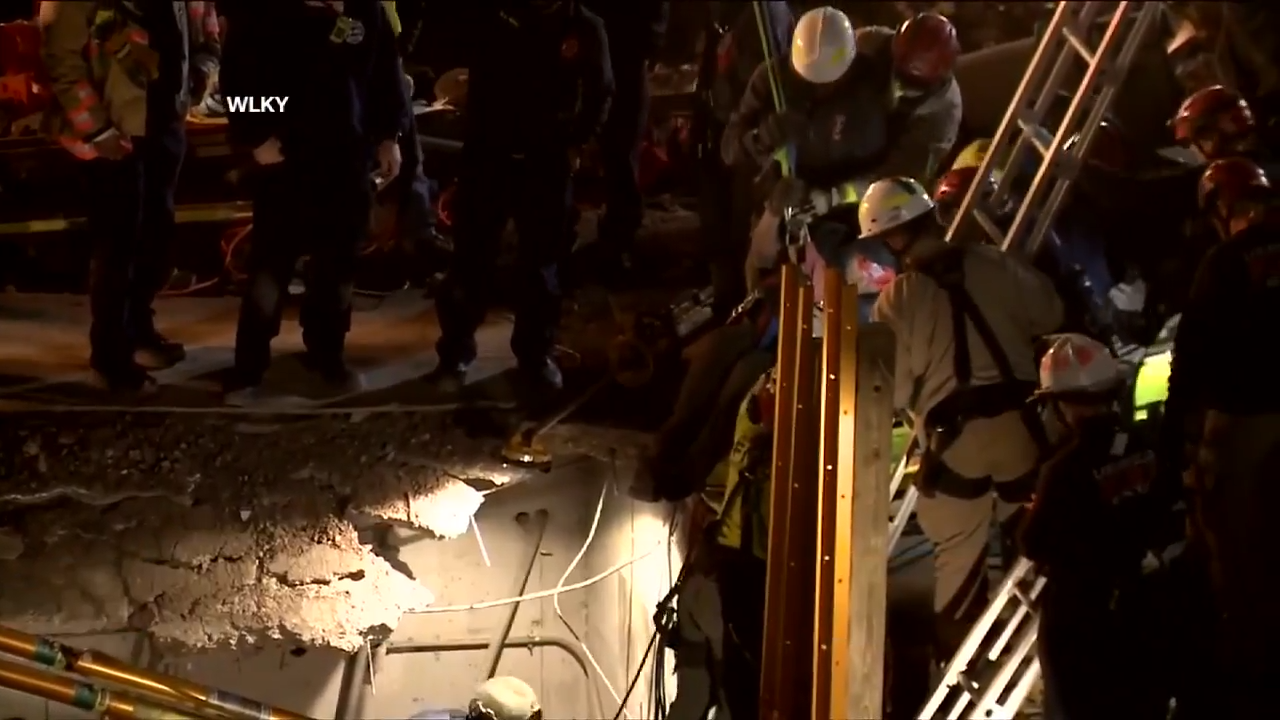Worker rescued from rubble after construction accident in Kentucky ...