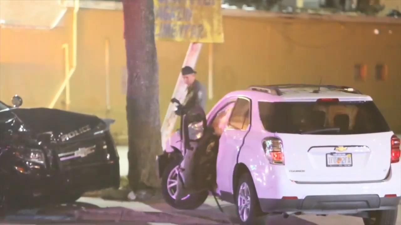 Investigation underway following officer-involved accident in Hollywood - WSVN 7News | Miami News, Weather, Sports
