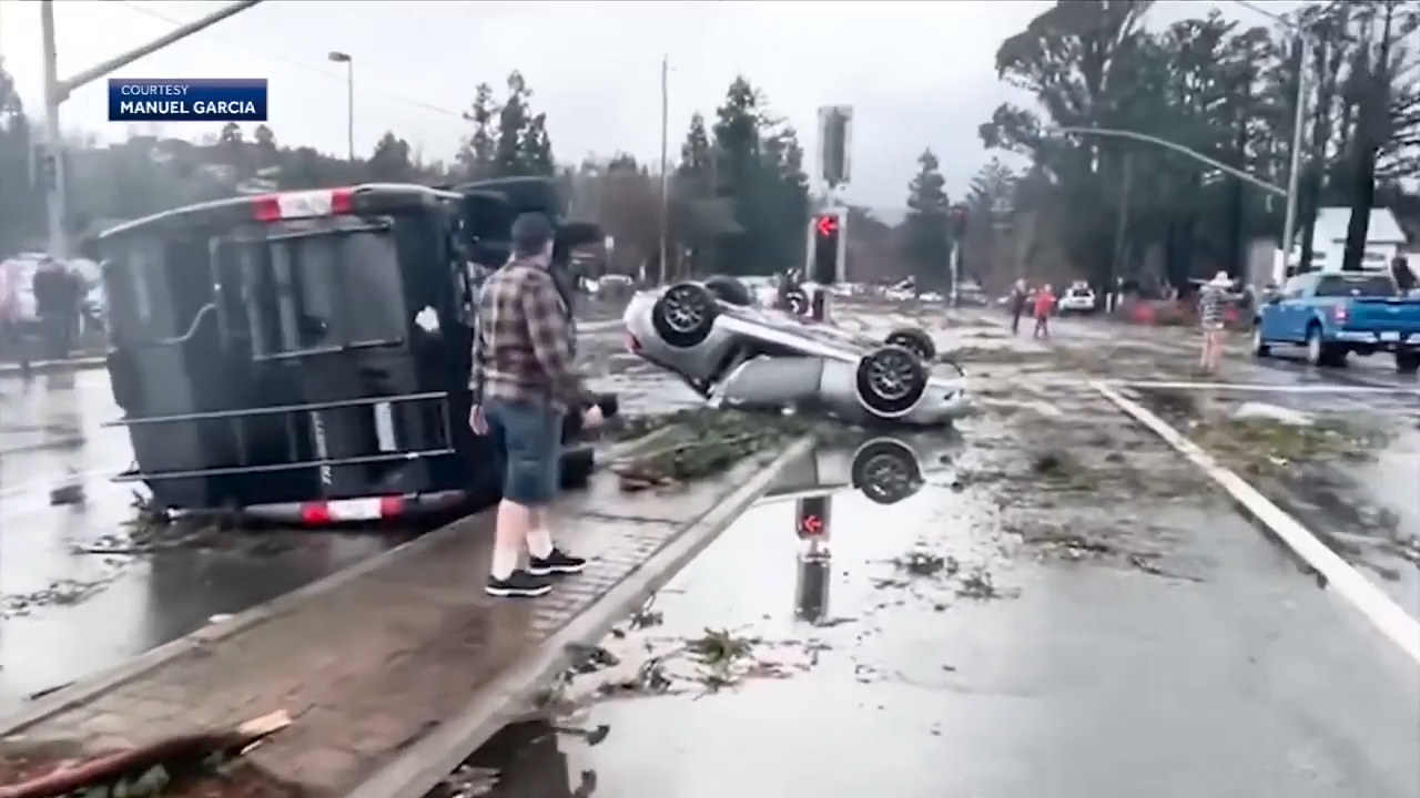 Cal Fire firefighter survives rare tornado in Scotts Valley WSVN