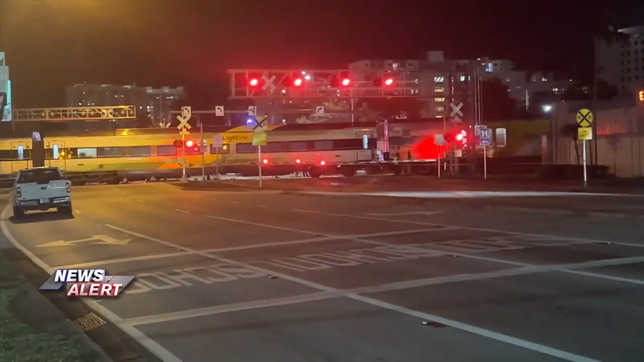Woman fatally struck by Brightline train in northeast Miami-Dade – WSVN 7News | Miami News, Weather, Sports