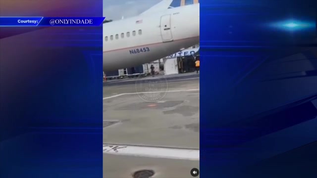 United Airlines plane collides with catering truck at MIA – WSVN 7News | Miami News, Weather, Sports