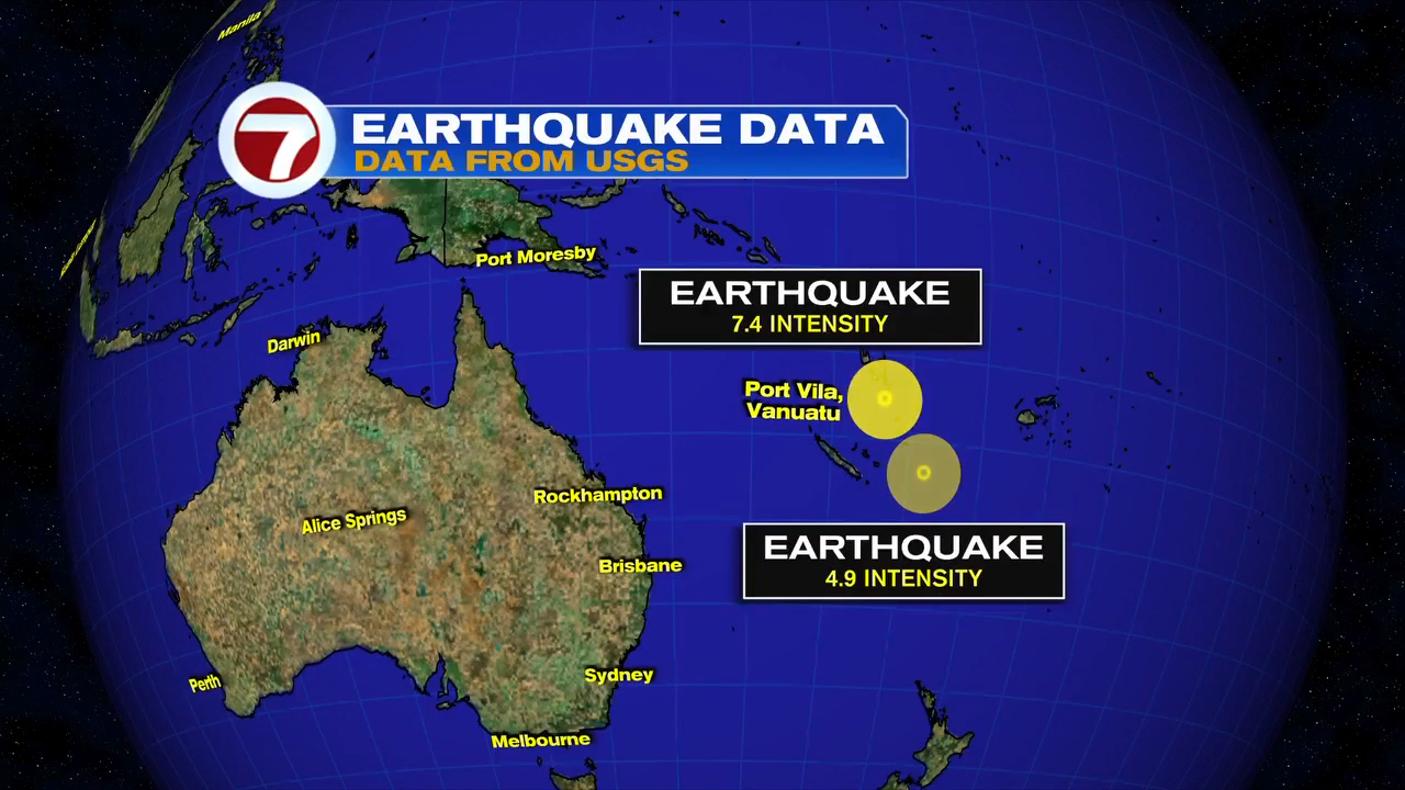 Earthquake south pacific island