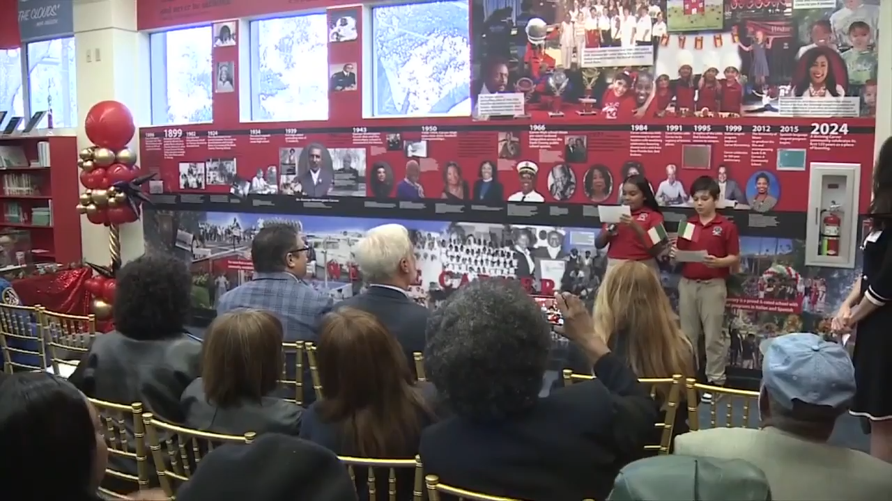 Carver Elementary unveils history wall depicting Miami’s history with