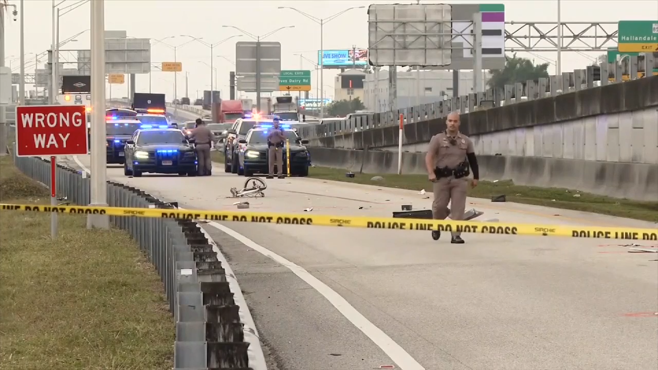 Bicyclist struck in fatal hit-and-run on I-95 at Pembroke Road - WSVN ...