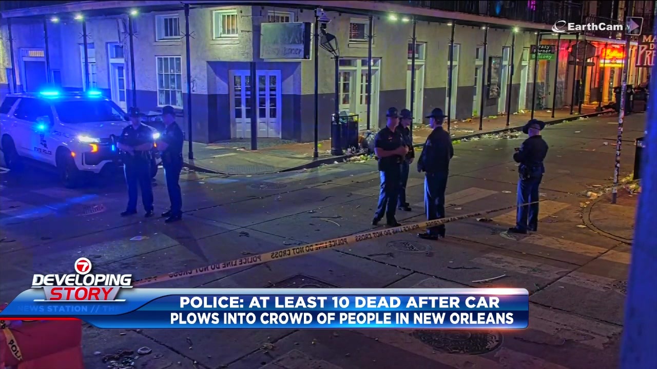 Driver rams New Year’s revelers in New Orleans, killing 10. FBI