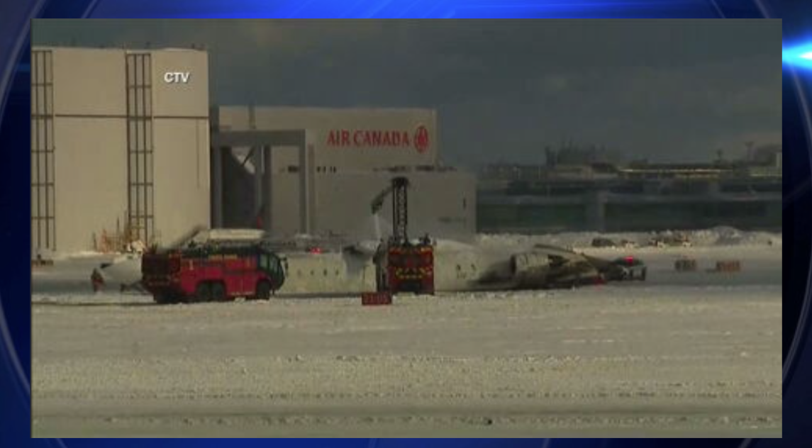 Emergency teams respond to Delta plane crash at Toronto Pearson Airport