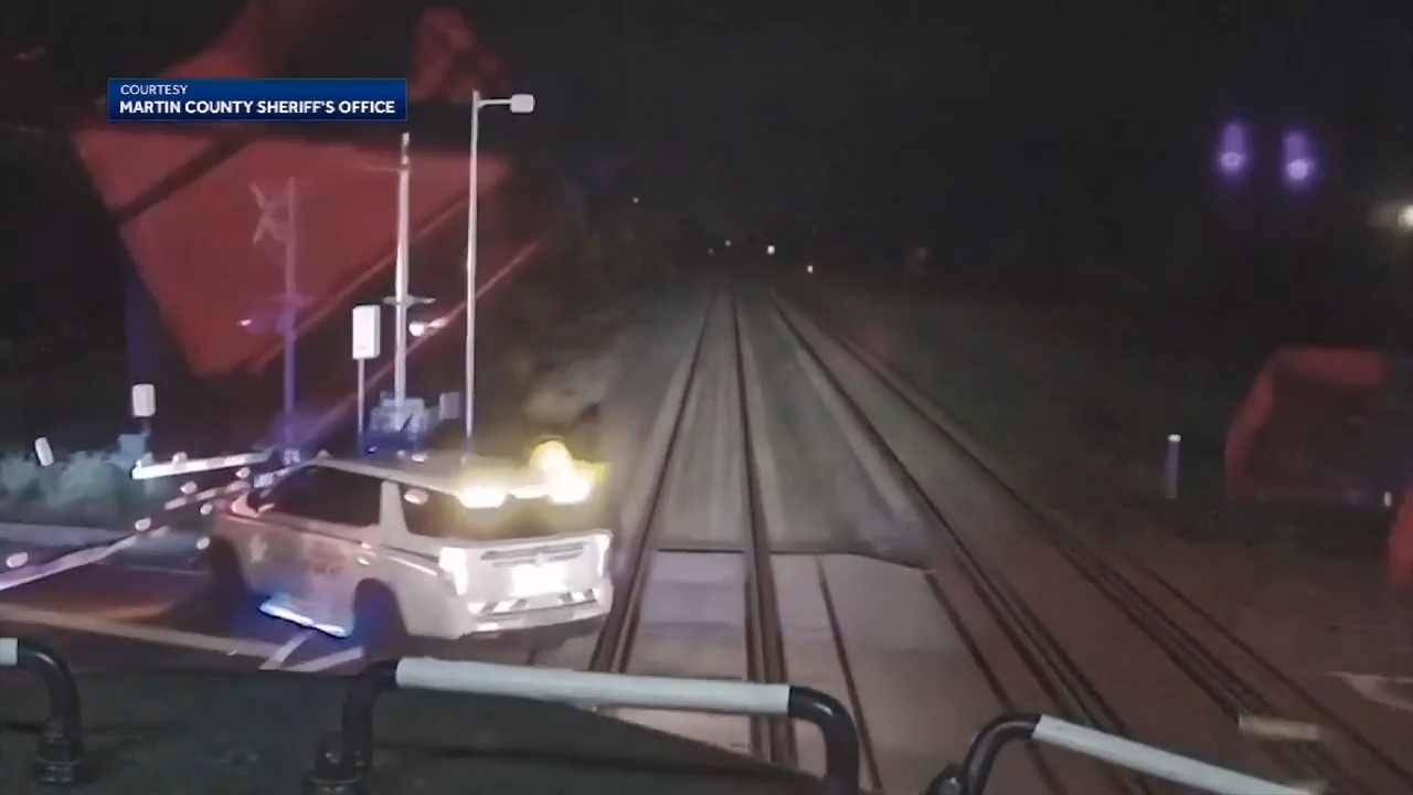 Martin County deputy vehicle struck by freight train while responding ...