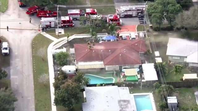 1 dog dead after house erupts in flames in Fort Lauderdale - WSVN 7News ...