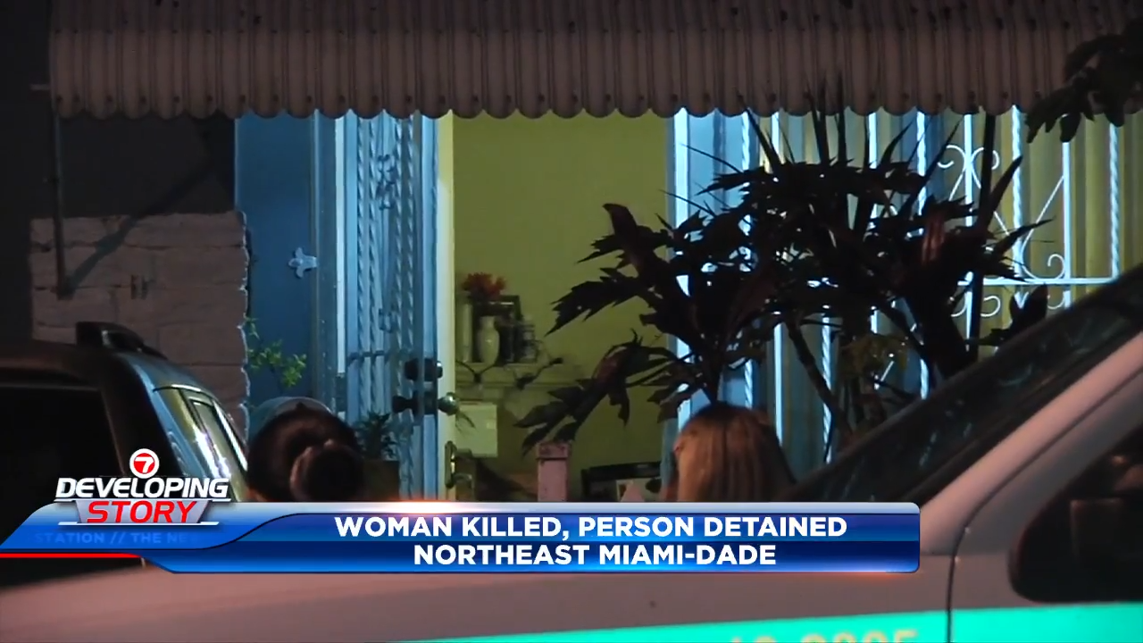 Death investigation underway after woman found dead inside home in NE Miami-Dade; 1 taken into custody – WSVN 7News | Miami News, Weather, Sports