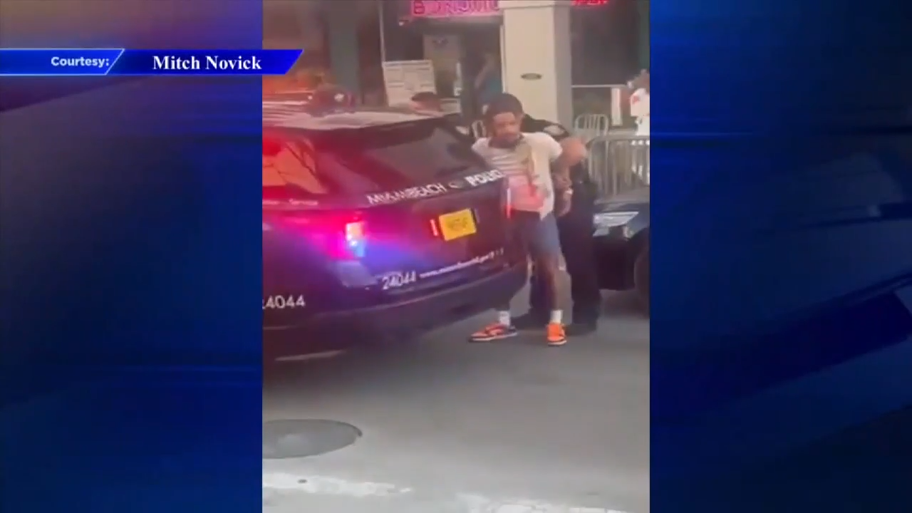 Video shows Miami Beach officers pointing gun at subjects during tense arrest – WSVN 7News | Miami News, Weather, Sports