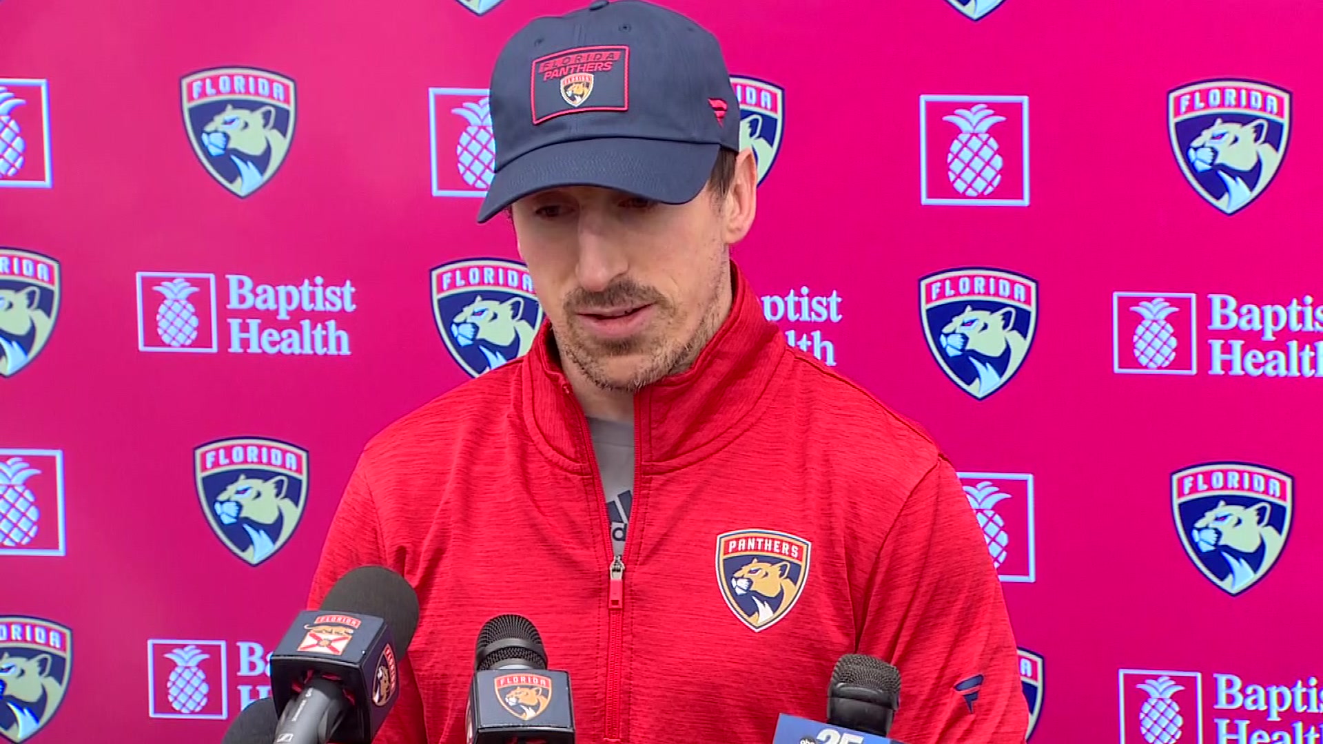 Injured Brad Marchand returns to the Boston ice with the Panthers — but just in practice, for now – WSVN 7News | Miami News, Weather, Sports | Fort Lauderdale
