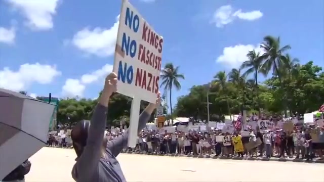 Local anti-Trump protests held from Palm Beach to Key West; former Proud Boys leader among counterprotesters in Miami