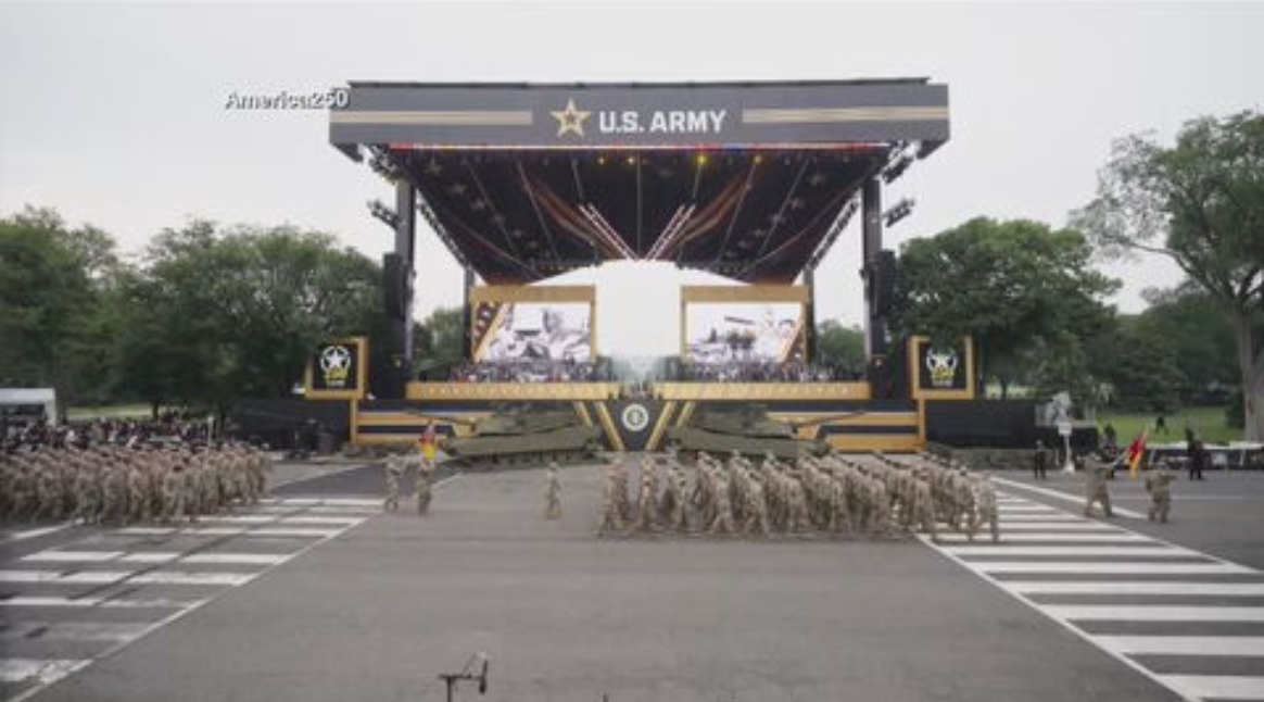 Military Rally Military parade barrels through nation’s capital with tanks, troops and ...