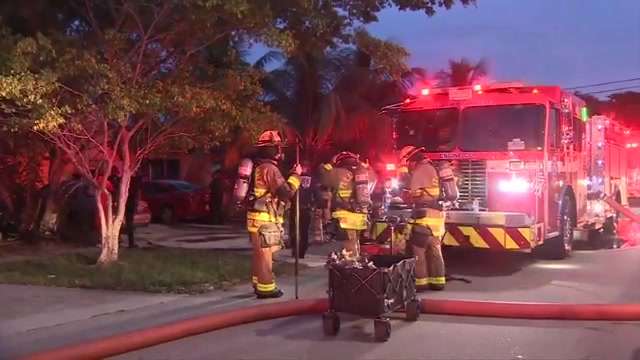 Crews put out house fire in Fort Lauderdale; man checked for smoke ...