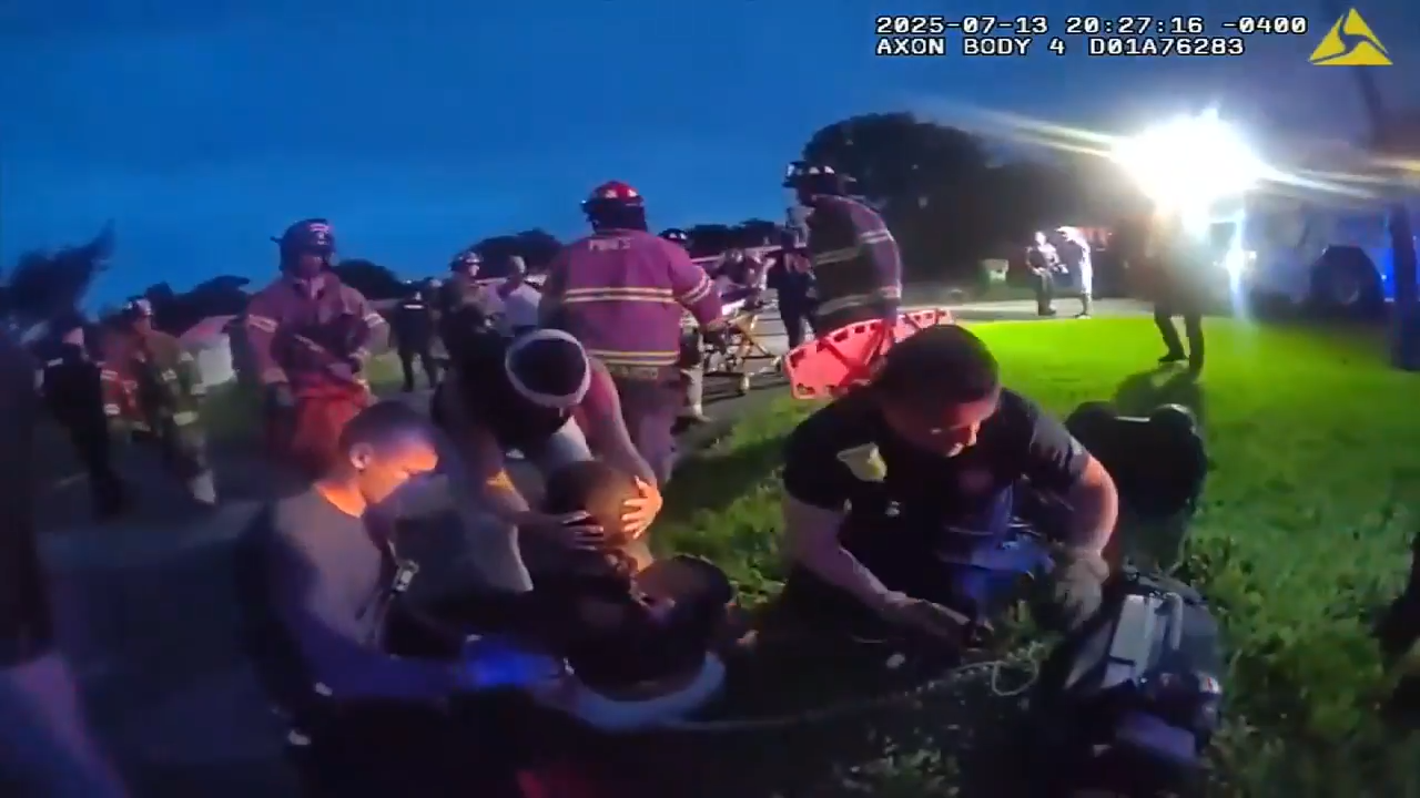 New police body camera footage shows moments after Pembroke Pines plane crash that injured 4