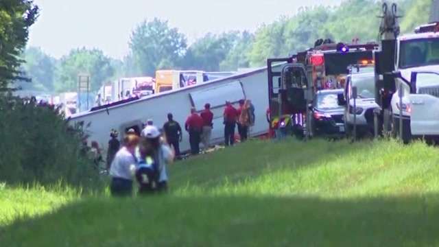 Tour bus rollover kills 5 on interstate highway in western New York ...