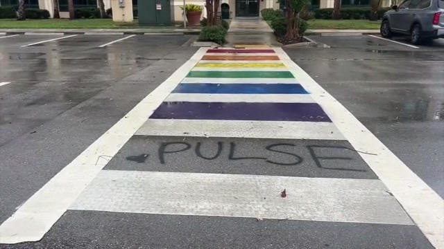 Rainbows, ‘Pulse’ painted outside 2 FDOT offices in Broward as Florida cities grapple with crosswalk removal orders