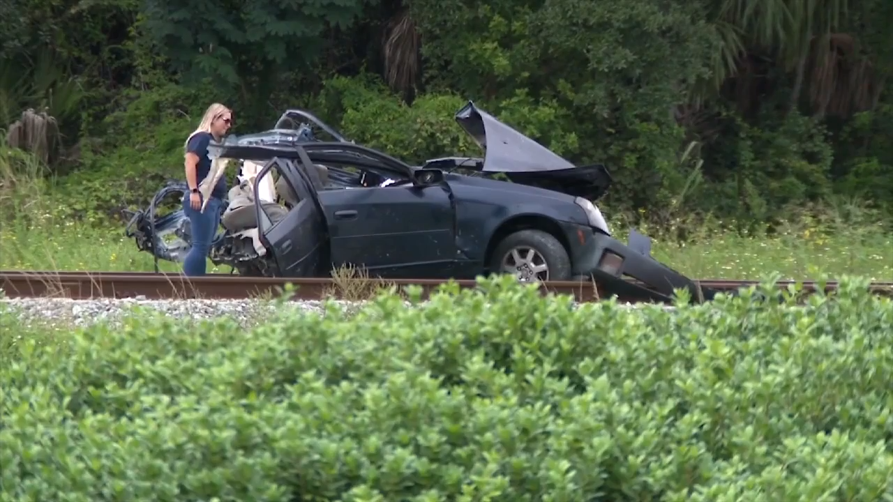 Driver killed in crash involving Brightline train that split car in half in Brevard County