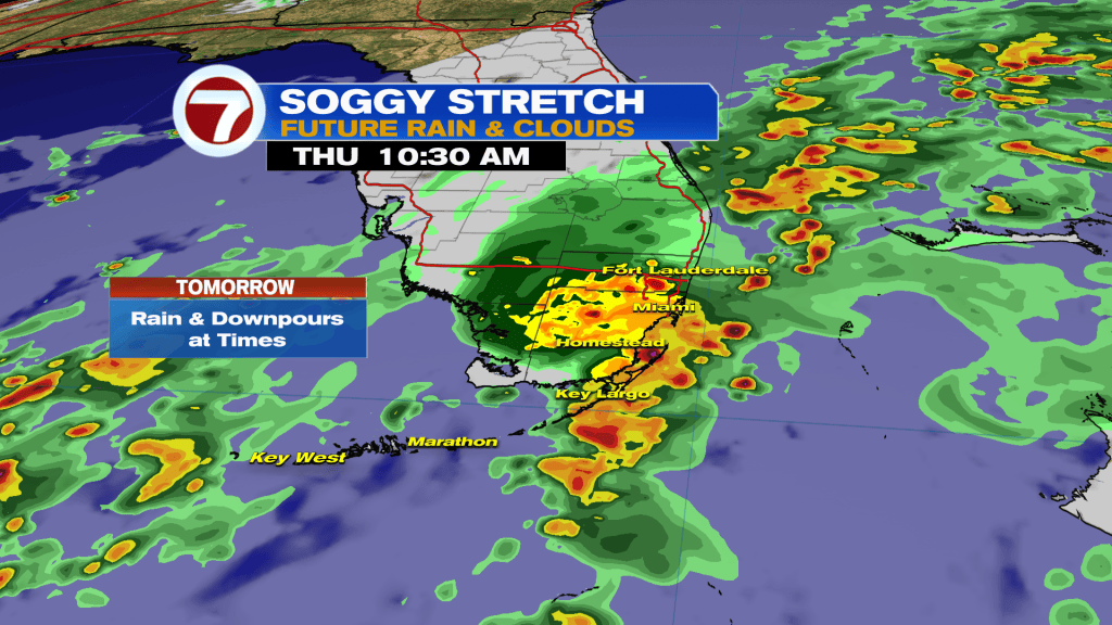 Rain and Storms Likely Thursday - WSVN 7News | Miami News, Weather ...