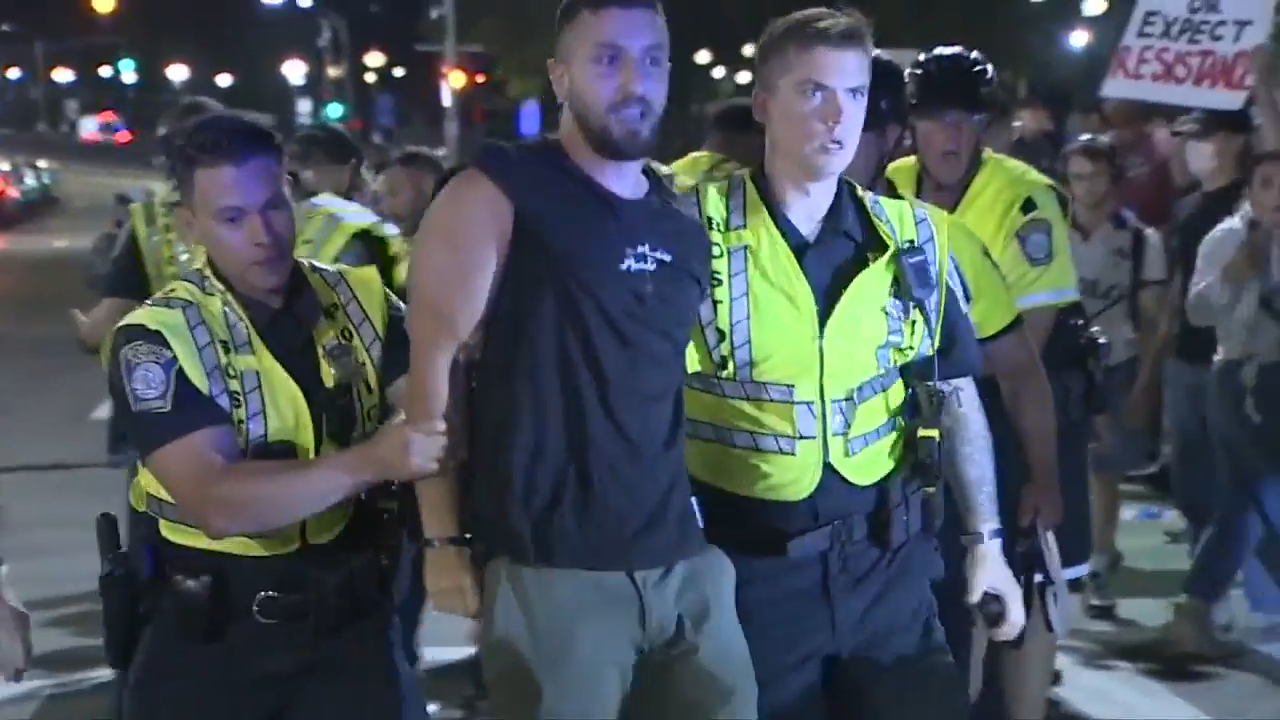 Pro-Palestinian protesters arrested in Boston after clash with police ...