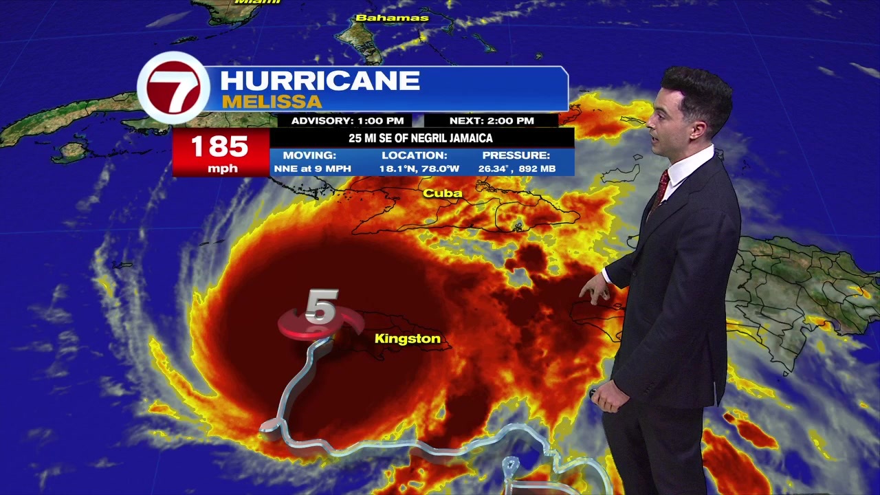 KINGSTON, Jamaica (AP) — Heavy floodwaters swept across southwestern Jamaica, winds tore roofs off buildings and boulders tumbled into roads Tuesday as Hurricane Melissa came ashore as<a class="excerpt-read-more" href="https://wsvn.com/news/us-world/category-5-hurricane-melissa-brings-flooding-and-catastrophic-winds-to-jamaica/">Read More</a>