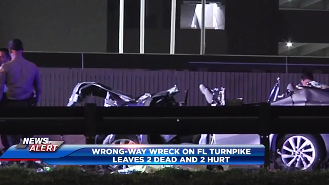 2 dead, 2 injured after wrong-way wreck on Florida Turnpike in SW Miami-Dade