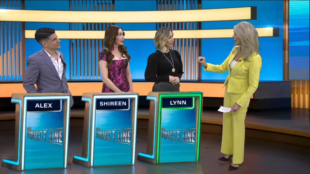 Deco anchors test Miami trivia for ABC’s newest show ‘The Perfect Line’ with Deborah Norville