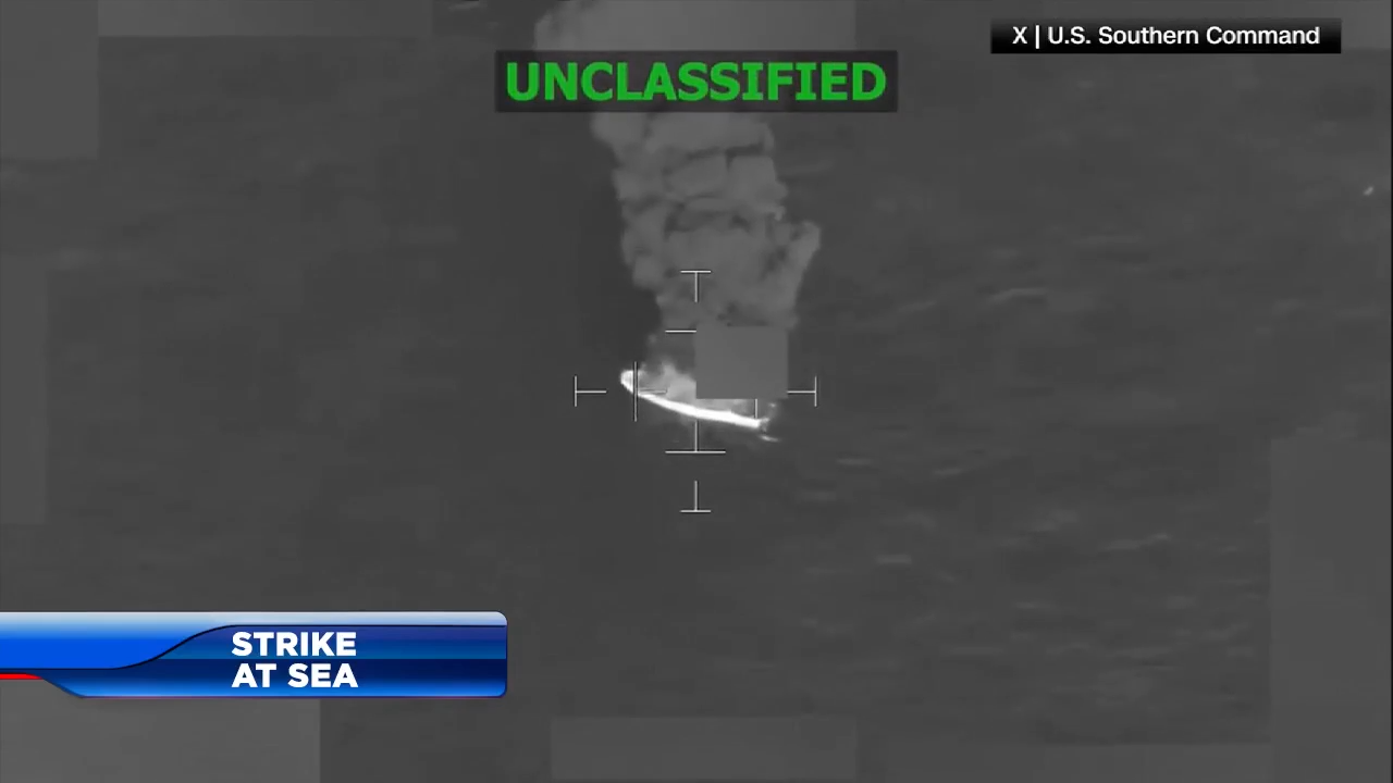 US military says strike on alleged drug boat kills 4 in eastern Pacific