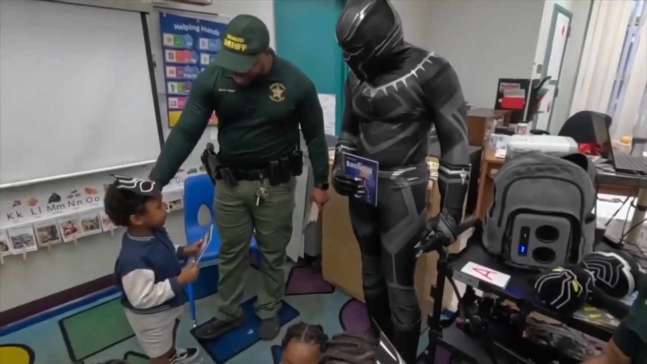 Non-profit organization uses superheroes to bring the power of reading to Florida classrooms