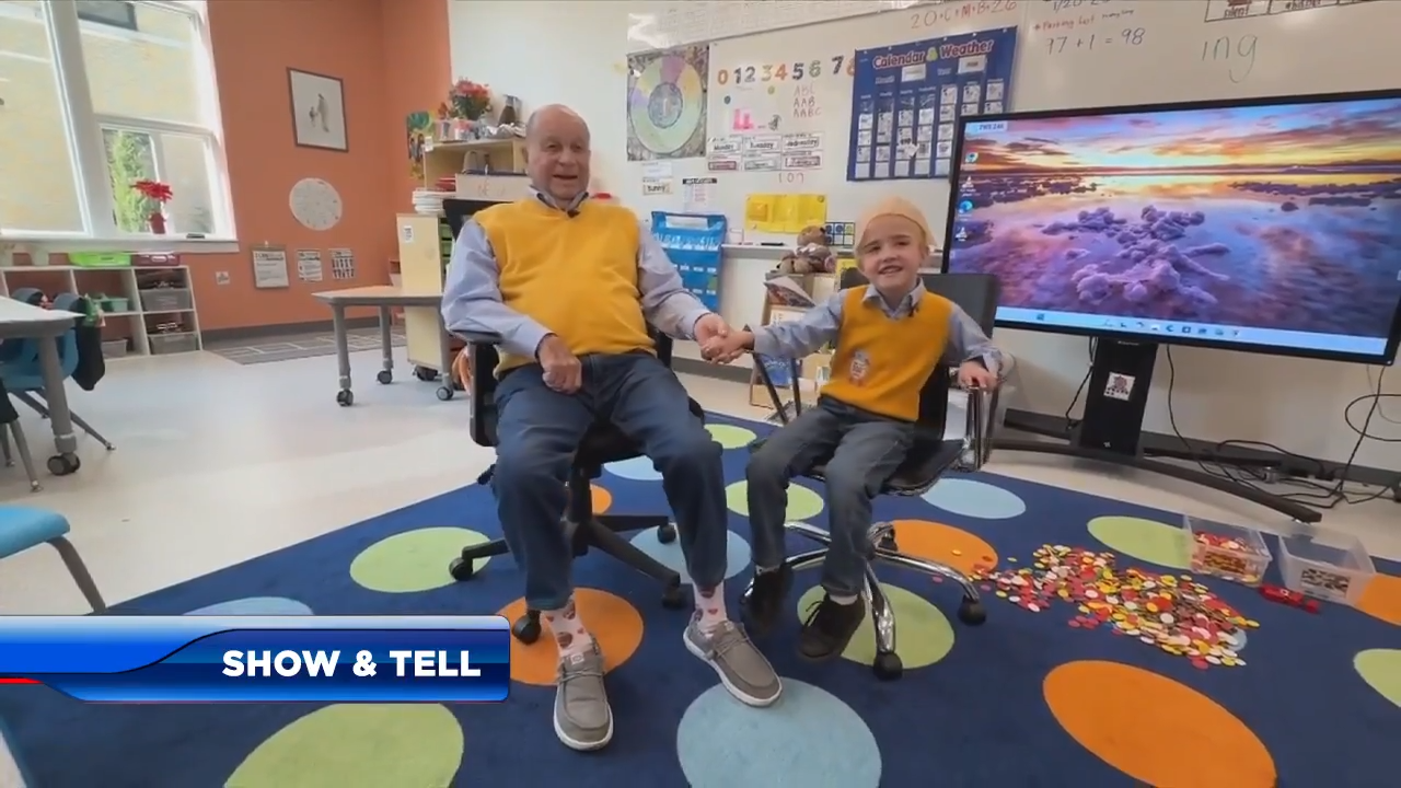 100-year-old man celebrates 100th day of school with great-granddaughter’s class