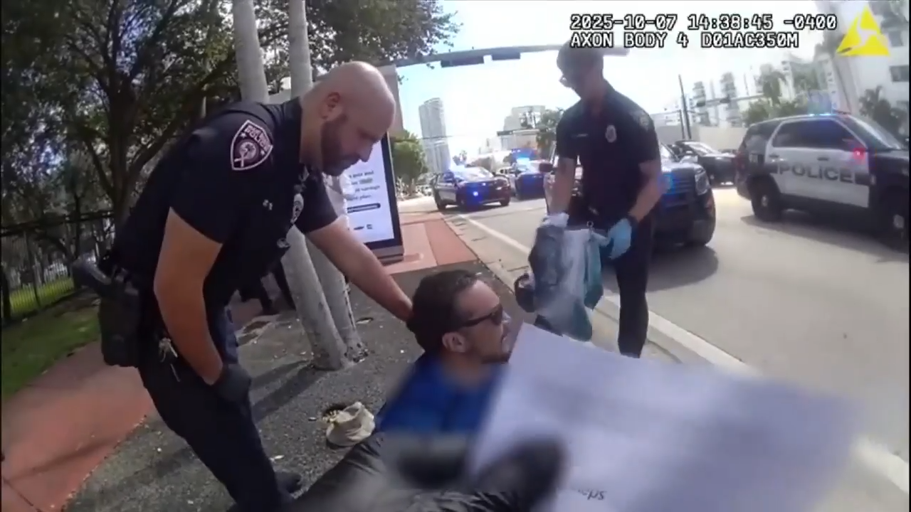 ‘Ocean Drive terror’: Bodycam video captures arrest of man accused of threatening rabbi in South Beach