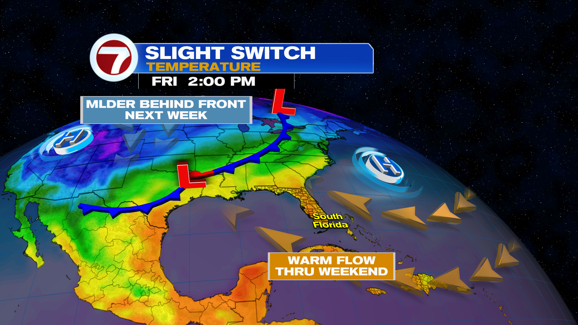 Warm and Breezy Until of Late Weekend Front - WSVN 7News | Miami News ...