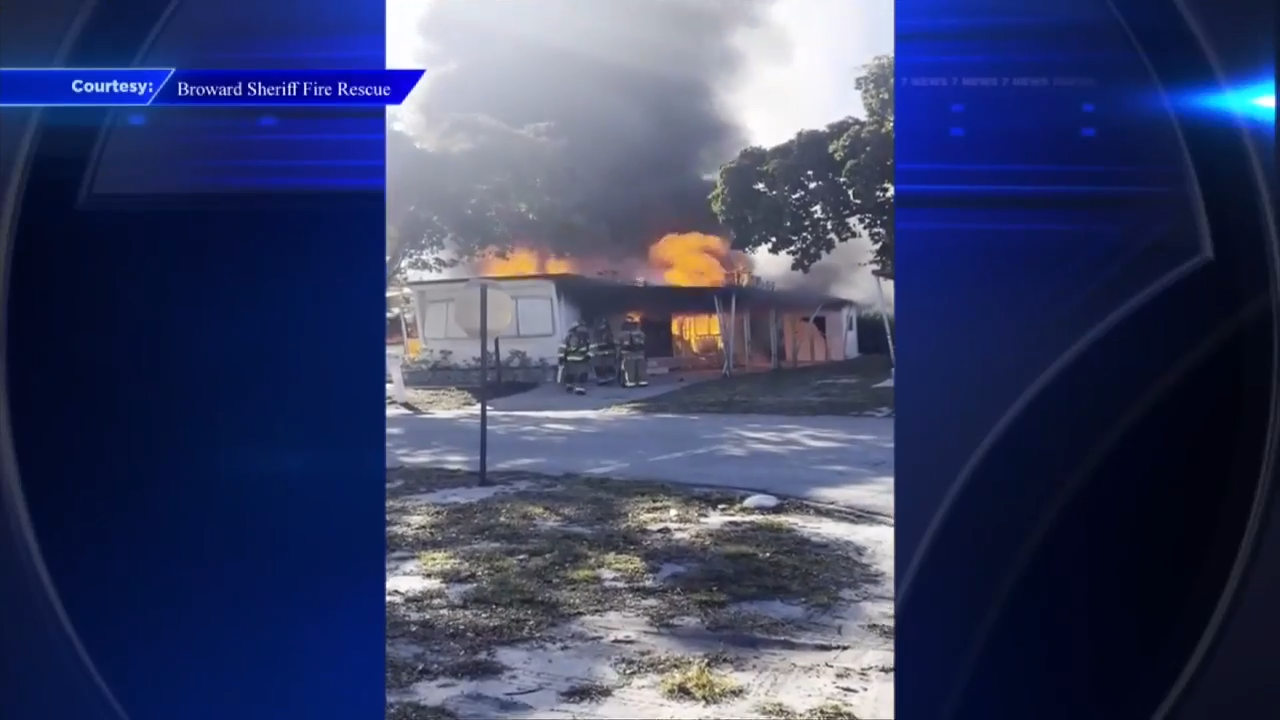 Crews put out mobile home fire in Deerfield Beach; no injuries reported ...