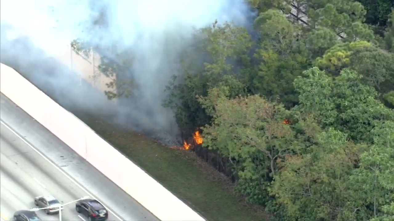 Brush fire sparks near Don Shula Expressway in SW Miami-Dade; no ...