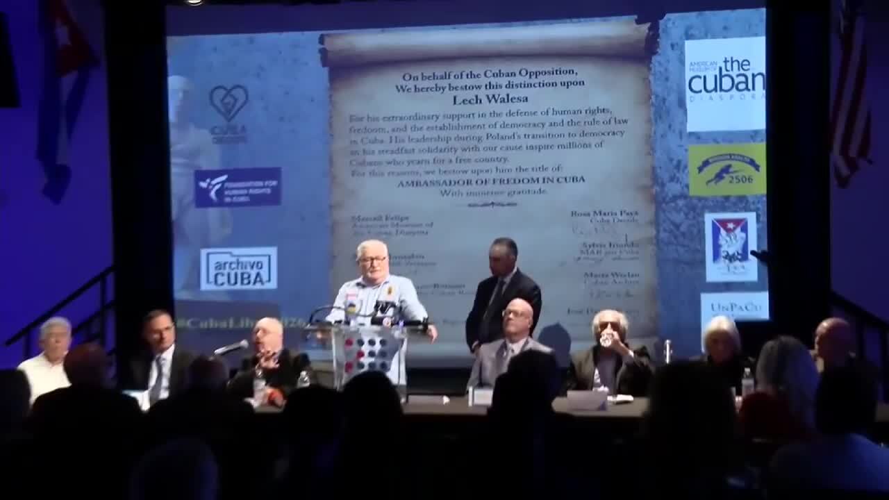 Miami museum hosts anti-communist, former Polish president as Cuban exiles urge Trump to take legal action against Cuban regime