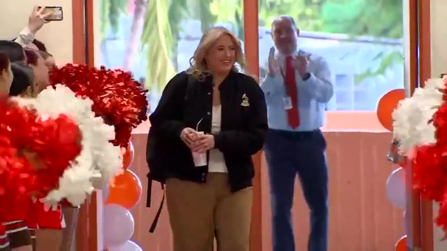 South Miami Senior High teacher who won 2026 Music Educator Grammy celebrated with pep rally